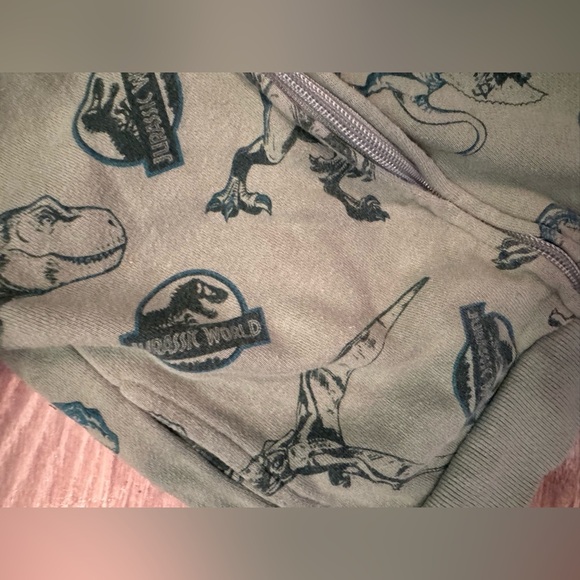 Tucker & Tate Jurassic world 2T Green Dinosaur Print Kids Hoodie - Picture 3 of 5